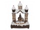 Hnědá svítící a hrající perníková chaloupka Gingerbread House - 20*11*27 cm Clayre & Eef