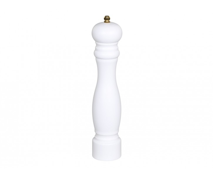 Krémový dřevěný mlýnek na sůl / pepř Grinder - Ø 5*26 cm Chic Antique