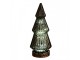 Zelený skleněný dekorační svítící stromek LED Tree - Ø 7*16 cm Clayre & Eef