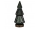 Zelený skleněný dekorační svítící stromek LED Tree - Ø 7*16 cm Clayre & Eef