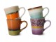 Set 4ks retro hrnek na kávu Espresso 70s Polaris - Ø 5,8*8cm / 80ml HKLIVING