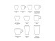 Hnědý retro hrnek na kávu Coffee 70s Rock on - Ø 7,5*8cm / 230 ml HKLIVING