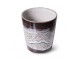 Hnědý retro hrnek na kávu Coffee 70s Rock on - Ø 7,5*8cm / 230 ml HKLIVING