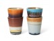 Set 4ks retro hrnek na Ristretto 70s Solar - Ø 5,8*6,2cm / 80 ml HKLIVING