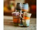 Set 4ks retro hrnek na Ristretto 70s Solar - Ø 5,8*6,2cm / 80 ml HKLIVING