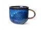 Rustikálně modrý porcelánový hrnek Chef - 12*9*8 cm / 320 ml HKLIVING