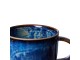Rustikálně modrý porcelánový hrnek Chef - 12*9*8 cm / 320 ml HKLIVING