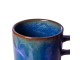 Rustikálně modrý porcelánový šálek s podšálkem Chef - Ø 8*6,5 cm / 220 ml HKLIVING