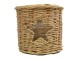 Přírodní proutěná lucerna / svícen s hvězdou Routti - Ø 13*12 cm Mars & More 