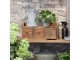 Hnědá antik dřevěná polička se šuplíčky Grimaud Unit - 36*13*15 cm Chic Antique