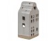Béžový keramický domek svícen na čajovou svíčku House M - 9*8*18 cm Clayre & Eef