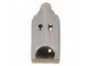 Béžový keramický domek svícen na čajovou svíčku House M - 9*8*18 cm Clayre & Eef