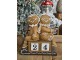 Vánoční adventní kalendář s perníčky Gingerbread - 11*4*13 cm Clayre & Eef