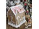 Hnědá svítící perníková chaloupka Gingerbread House - 13*10*16 cm / 3*AAA Clayre & Eef