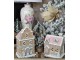 Hnědá svítící perníková chaloupka Gingerbread House - 13*10*16 cm / 3*AAA Clayre & Eef