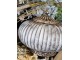 Hnědá skleněná svítící LED lucerna Balli - Ø 17*14 cm Clayre & Eef
