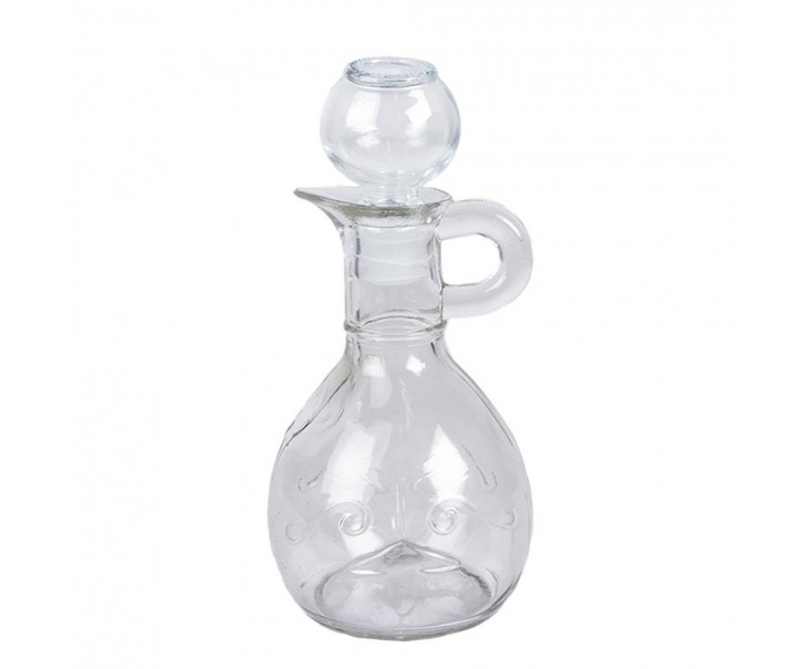 Dekorační skleněná lahvička karafa se zátkou a ouškem - 175 ml Clayre & Eef