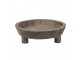Hnědá antik dřevěná dekorační miska / podnos S - Ø 22*7 cm Clayre & Eef