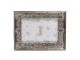 Stříbrný antik fotorámeček s kytičkami - 15*2*20 cm / 10*15 cm Clayre & Eef