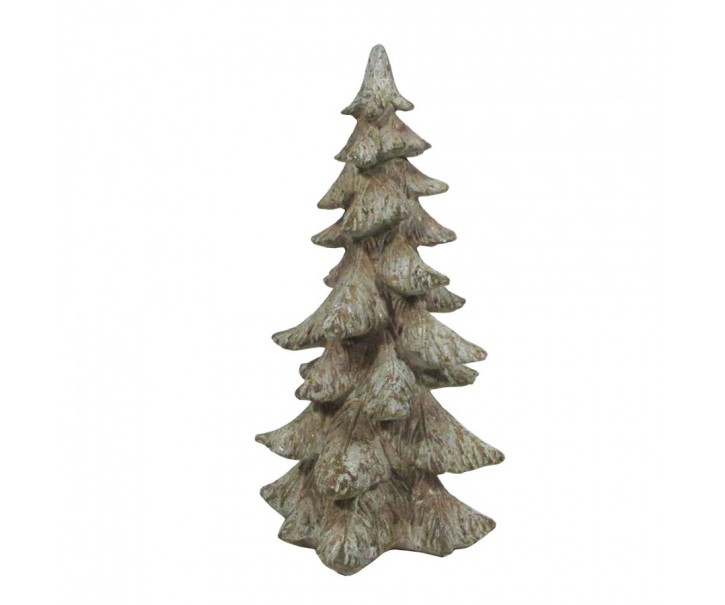 Hnědá dekorace vánoční stromek Christmas Tree - 19*18*36 cm Clayre & Eef