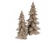 Hnědá dekorace vánoční stromek Christmas Tree - 19*18*36 cm Clayre & Eef