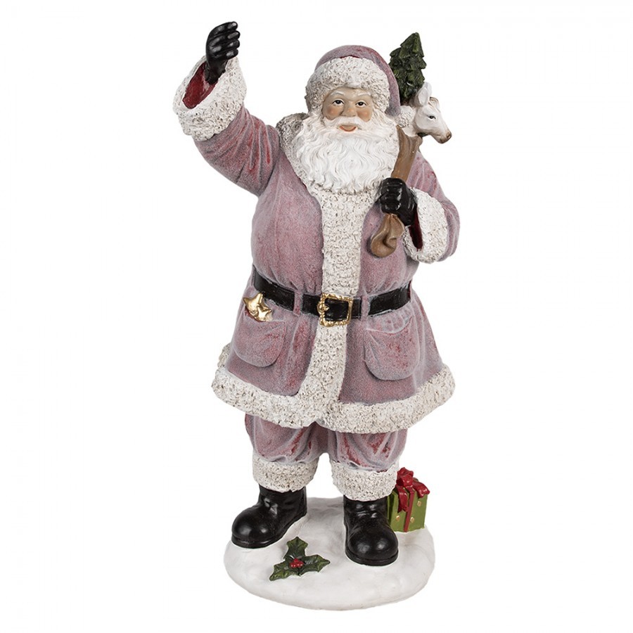 Dekorace figurka Santa s pytlem dárků - 24*19*43 cm