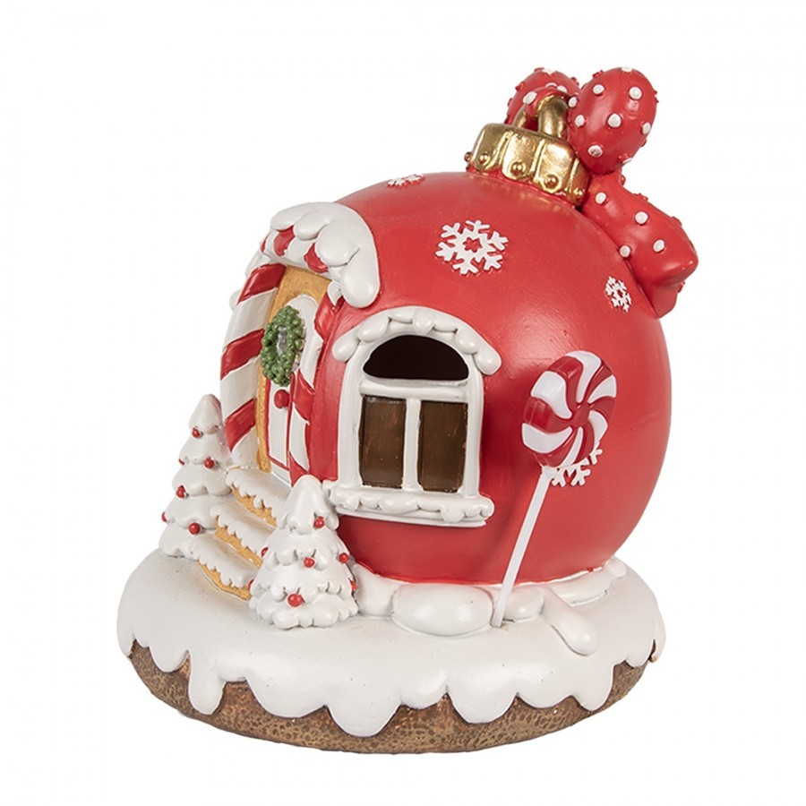 Perníkový domek s Led světýlky Gingerbread House - 14*12*14 cm/ 3*AAA Clayre & Eef Perníkový domek s Led světýlky Gingerbread House - 14*12*14 cm/ 3*AAA Clayre & Eef