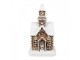 Vánoční perníková chaloupka s Led světýlky Gingerbread House - 13*11*25 cm Clayre & Eef