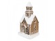 Vánoční perníková chaloupka s Led světýlky Gingerbread House - 13*11*25 cm Clayre & Eef