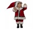 Dekorace stojící plyšový medvěd v oblečku Santa Teddy Bear - 26*20*51 cm Clayre & Eef