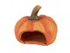 Oranžová keramická dekorace dýně Halloween - Ø 23*18 cm Clayre & Eef