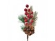 Dekorace zápich vánoční větvička se šiškou - 10*6*25 cm Clayre & Eef