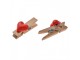 Set 8ks malý dřevěný kolíček se srdíčkem - 1*2*3 cm Clayre & Eef