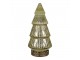Zelený skleněný dekorační svítící stromek LED Tree - Ø 8*16 cm Clayre & Eef