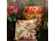 Vínový čtvercový polštář s ptáčky Paisley bird red - 45*45*10cm Mars & More 