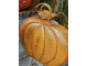 Oranžová kovová dekorace dýně Pumpkin - 34*15*32 cm Clayre & Eef