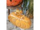 Oranžová kovová dekorace dýně Pumpkin - 34*15*32 cm Clayre & Eef