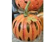 Oranžová kovová dekorace dýně Pumpkin s Led světýlky - 28*34 cm Clayre & Eef