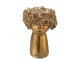 Zlatý antik květináč hlava ženy NebuFlower - 18*16*27 cm J-Line by Jolipa