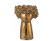 Zlatý antik květináč hlava ženy NebuFlower - 18*16*27 cm J-Line by Jolipa