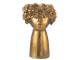 Zlatý antik květináč hlava ženy NebuFlower - 21*18*35 cm J-Line by Jolipa
