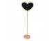 Přírodní dřevěná tabulka ve tvaru srdce - 8*5*27 cm Clayre & Eef