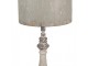 Béžová kovová vintage stolní lampa Lucienne - Ø 33x75 cm Clayre & Eef