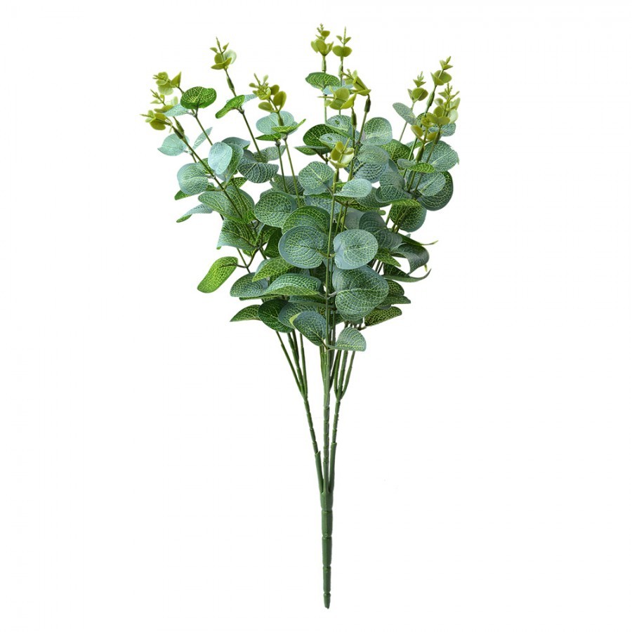 Dekorace tmavší zelená umělá rostlina s panašovanými listy - 12*8*50 cm Clayre & Eef Dekorace tmavší zelená umělá rostlina s panašovanými listy - 12*8*50 cm Clayre & Eef