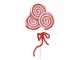 Bílo-červený vánoční zápich lízátka Lollipop - 15*1*30 cm Clayre & Eef