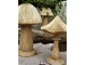 Béžovo-zlatá dekorace houba Mushroom - Ø 9*14 cm Clayre & Eef