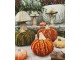 Tmavě cihlová látková dekorace dýně Pumpkin M - Ø 12*10 cm Clayre & Eef