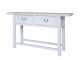 Bílý dřevěný konzolový stůl Service Marseille - 150*40*85 cm Chic Antique