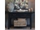 Černý dřevěný konzolový stůl Service Frances - 150*40*85 cm Chic Antique