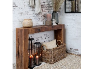 Hnědý dřevěný konzolový stůl Grimaud Unit - 122*26*76 cm